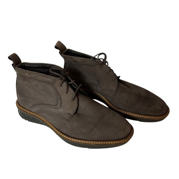 ECCO ST. 1 Hybrid Mens Chukka Boots Brown Nubuck Leather Size US 7 EU 41 main image 5